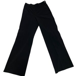 Talbots Women’s Stretch Wide leg stretch Side button/Zip Black Size 8